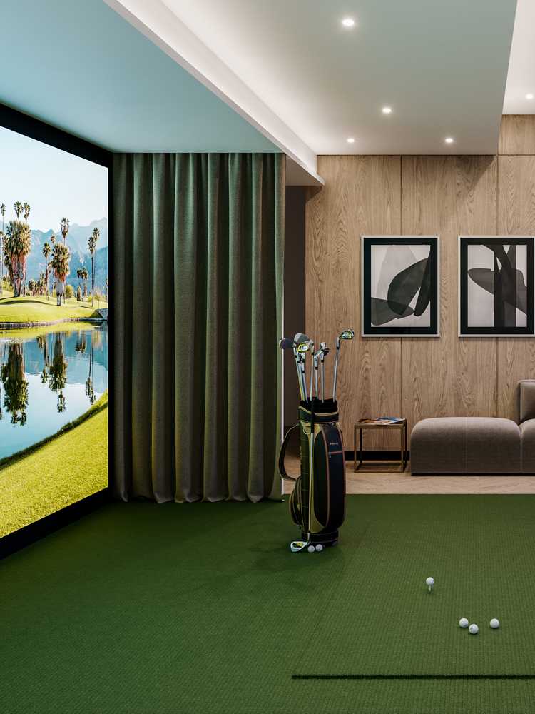 Simulateur de golf condos luxueux à Ville-Marie